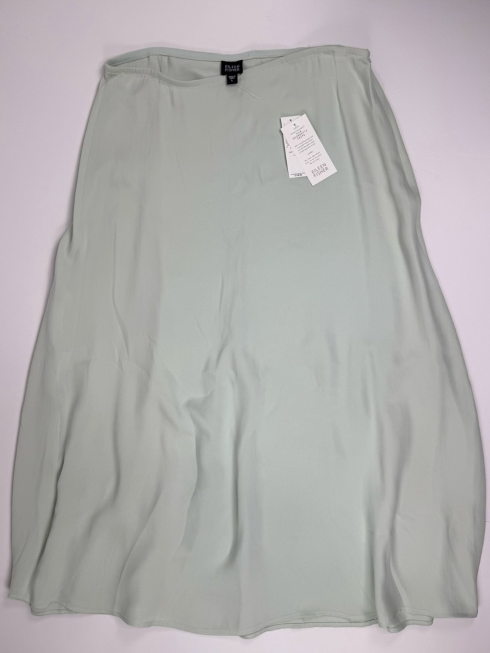 Eileen Fisher Light Mint Green A-Line Skirt